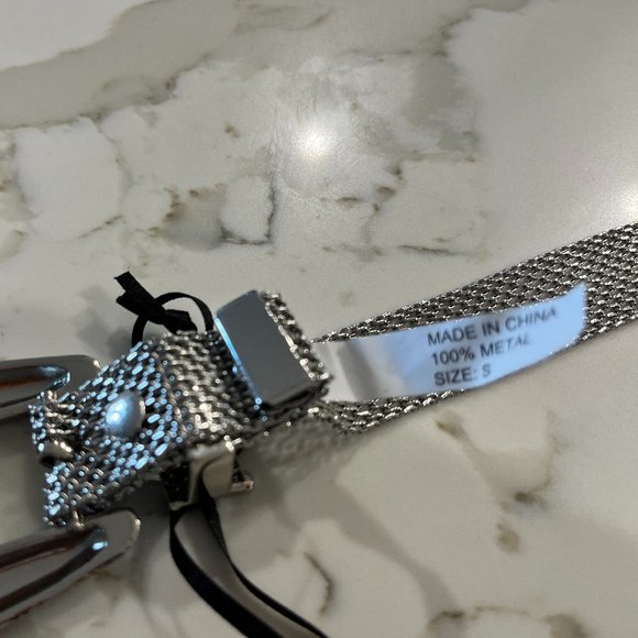 B-Low The Belt Baby Frank Mesh Belt (silver) (S) (NWT) main image 4